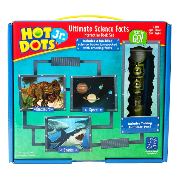 Educational Insights Hot Dots® Jr. Ultimate Science Facts Interactive Book Set With Pen 2329
